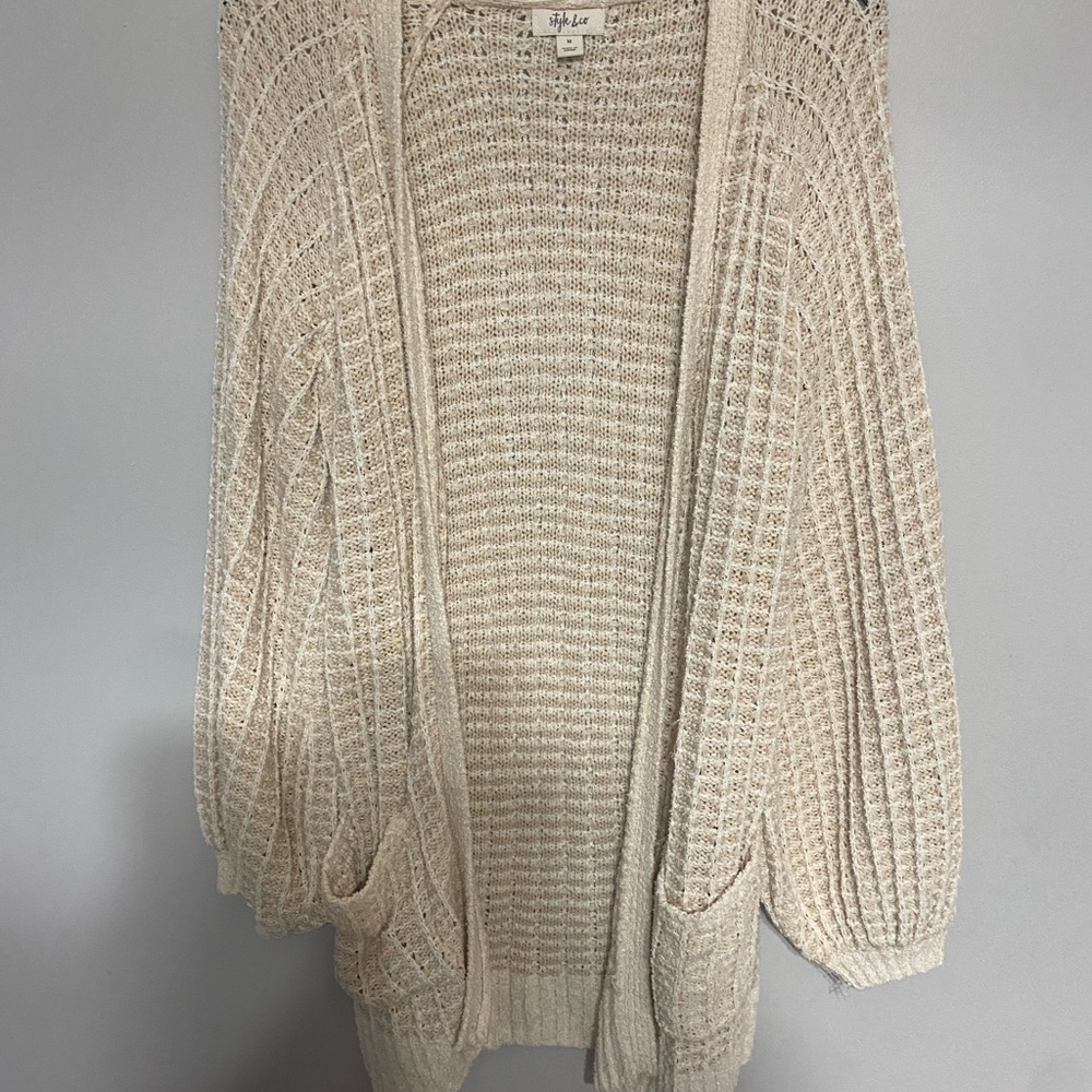 Stylish Cream Sweater‎ by Style & Co. size medium